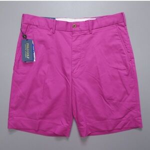 POLO GOLF by Ralph Lauren Men's Vibrant Pink Flat Front Shorts SIZE 36 waist.